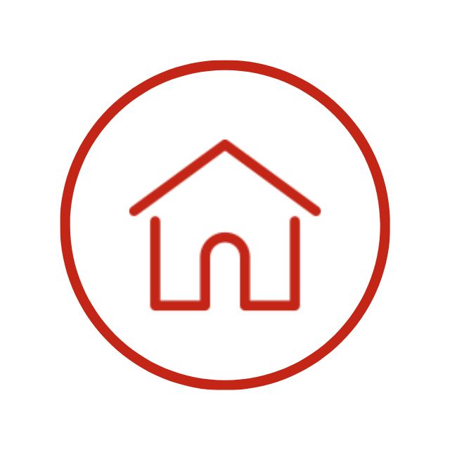 Icon illustrating property damage caused by ants, highlighting Carpet Addicts' ant extermination services.